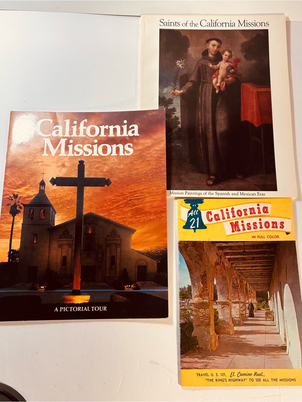 Vintage Lot Of California Saints And Missions Books
